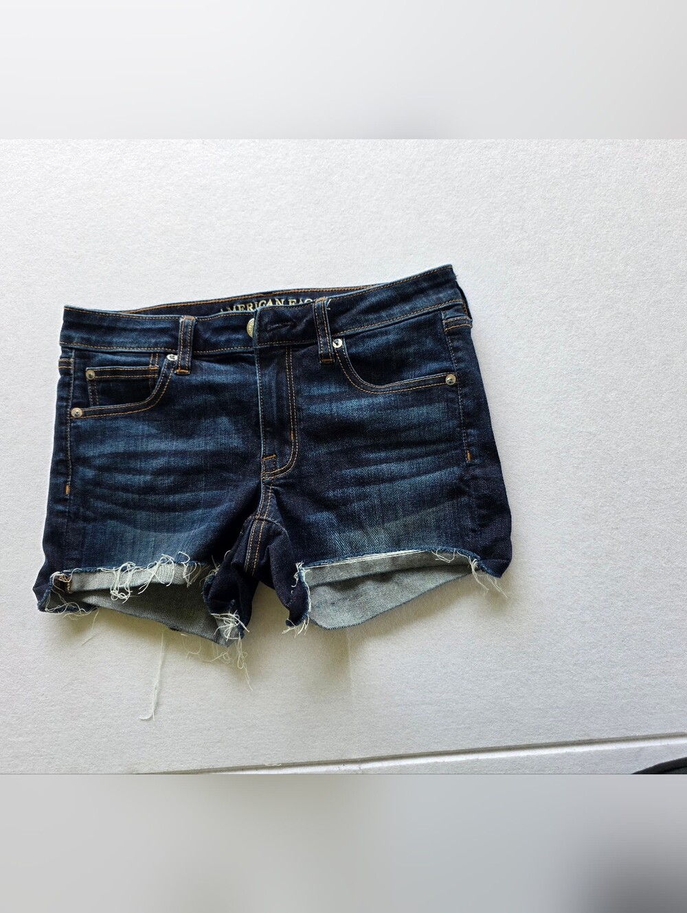 American Eagle Outfitters Dark Wash Denim Cutoff Shorts
